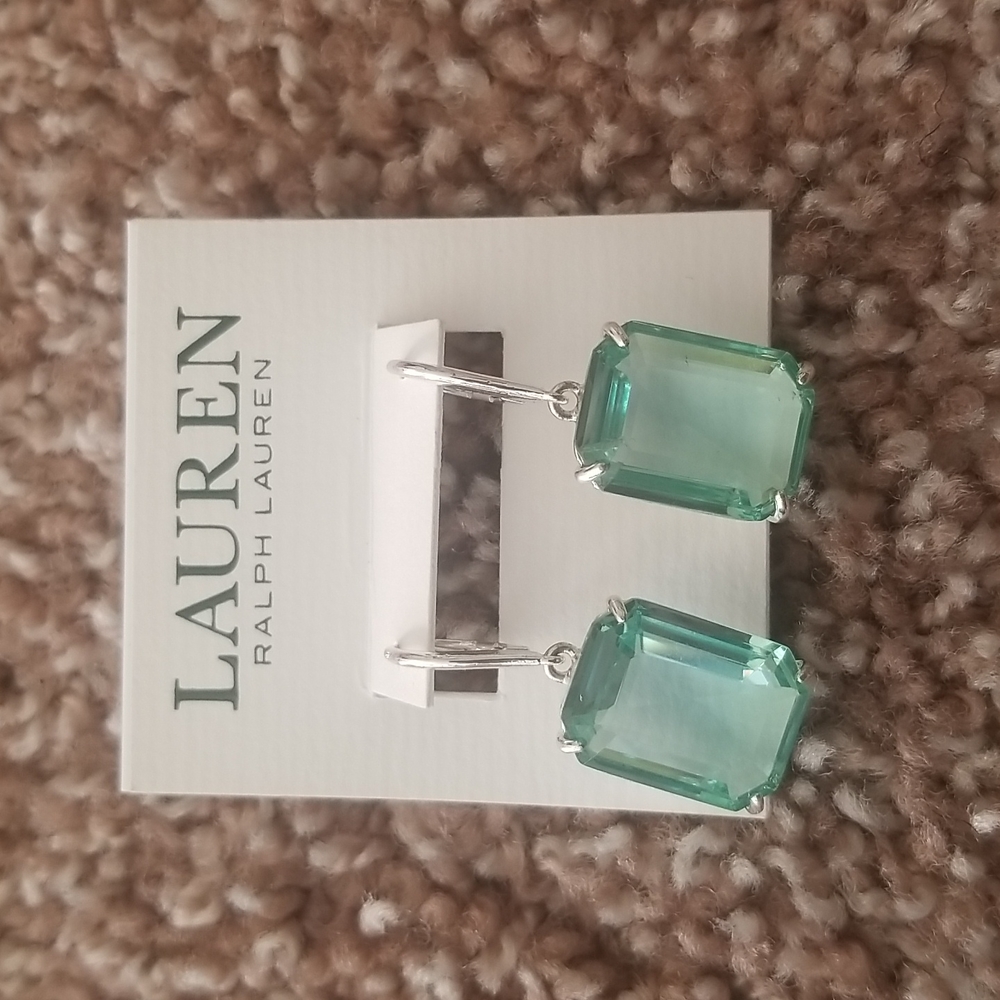 Aqua earrings